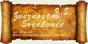 Zvezdoslav Srećković vizit kartica